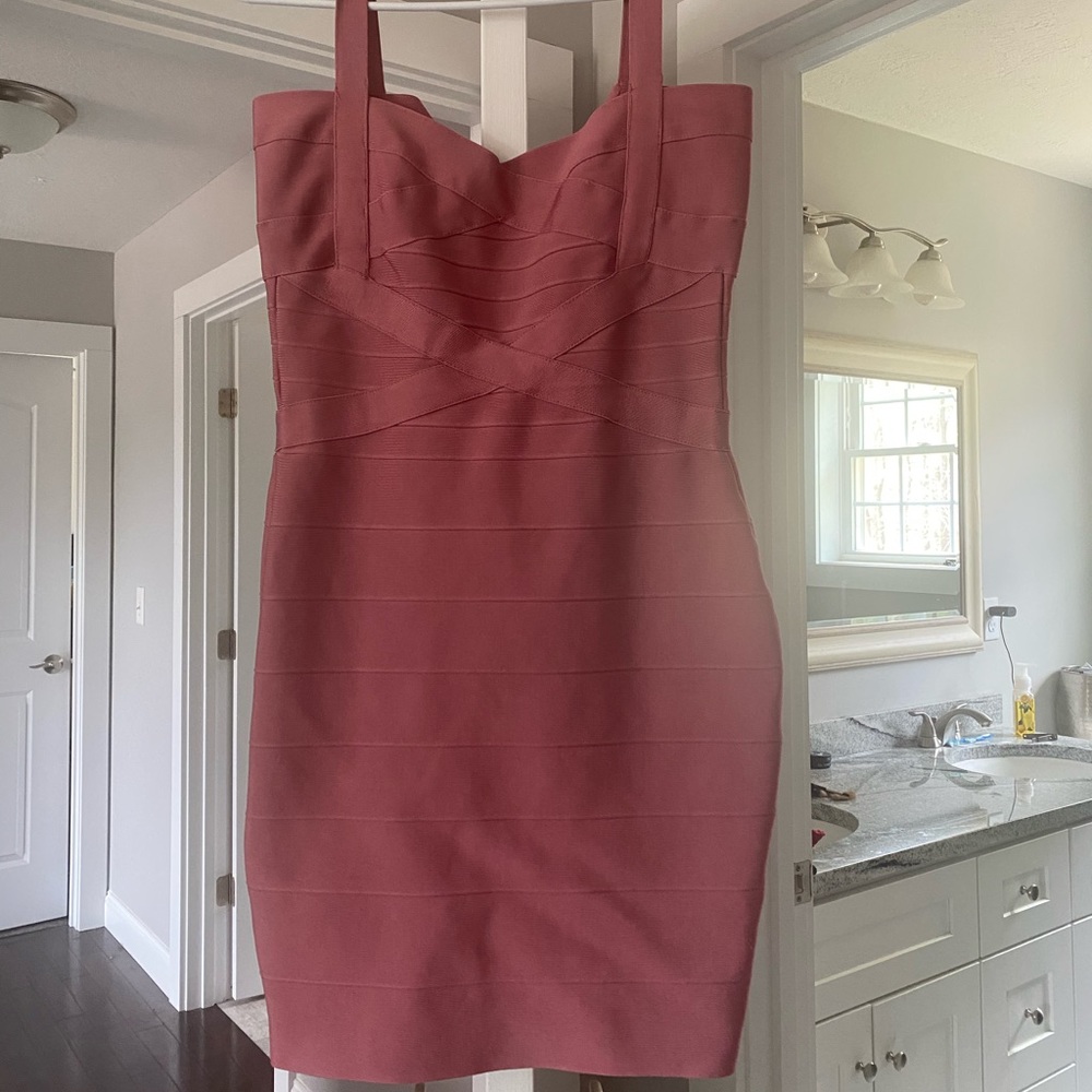 Mauve bandage dress